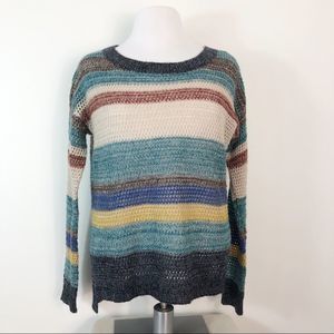 Willie & Clay Mohair Sweater Cozy Open Knit Pullover Large